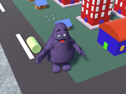 Grimace Shake City Chaos online Arcade game