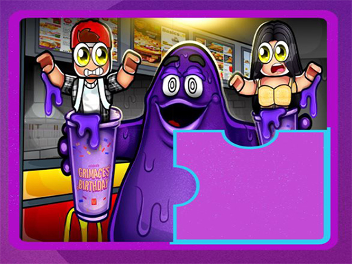 Grimace Shake Puzzle online Puzzle game