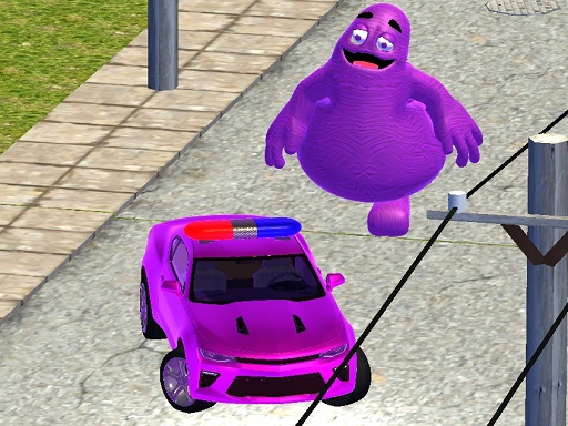 Grimace vs Police SuperCar online Racing game