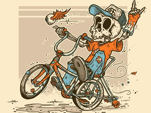 Halloween Bike Ride Jigsaw online game
