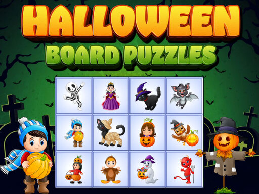 Halloween Board Puzzles online Puzzle game