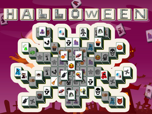 Halloween Mahjong Deluxe 2020 online Puzzle game