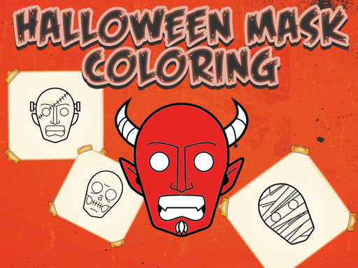 Halloween Mask Coloring Book online game