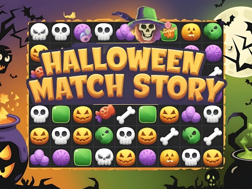 Halloween Match Story online Puzzle game