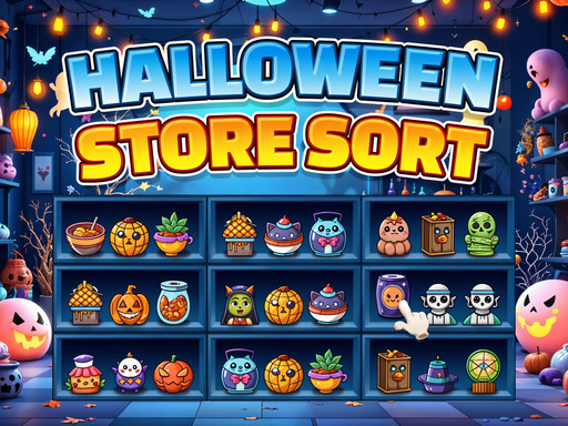 Halloween Store Sort online Puzzle game