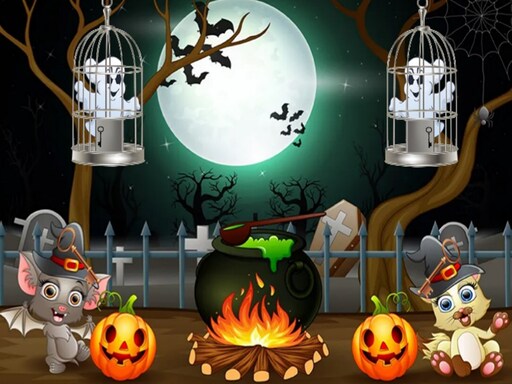 Halloween Twin Ghosts Rescue online game