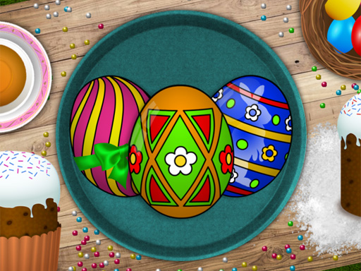 Handmade Easter Eggs Coloring Book online Girls game