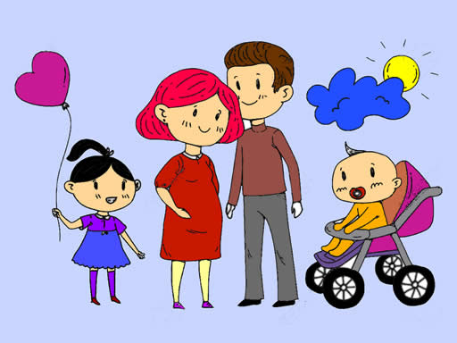 Happy Family Coloring Book online game