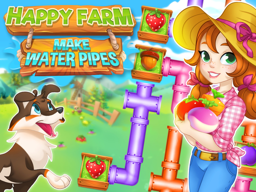 Happy farm : make water pipes online Puzzle game