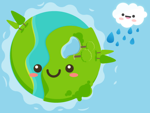 Happy Green Earth online Puzzle game