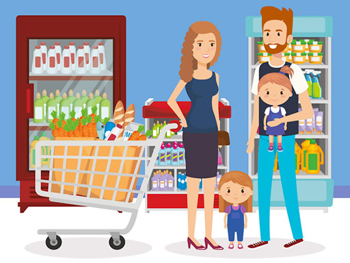 Happy Shopping Jigsaw online game