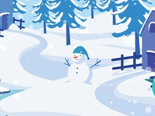 Happy Snowman Hidden online Puzzle game