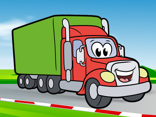 Happy Trucks Coloring online game