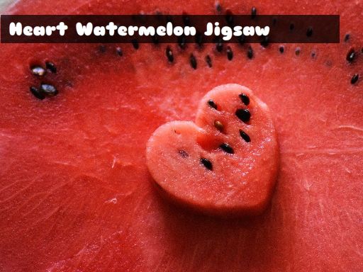 Heart Watermelon Jigsaw online game