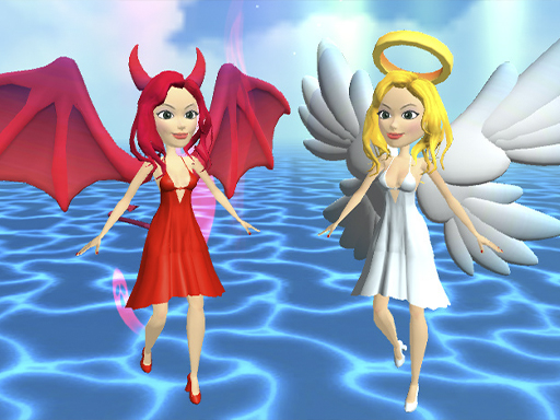 Heaven or Hell The choice is yours online Hypercasual game