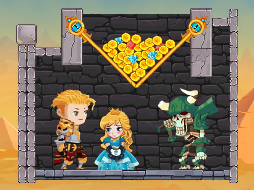Hero Rescue: Pull The Pin online Puzzle game