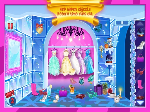 Hidden Frozen Princess online Arcade game