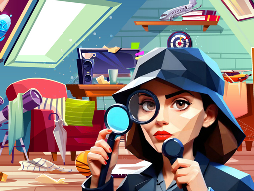 Hidden Object Rooms Exploration online Puzzle game