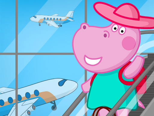Hippo Family Airport Adventure online game