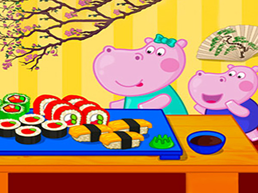 Hippo Japanese Cooking Party online game