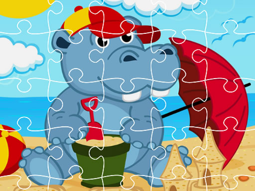 Hippo Jigsaw online game