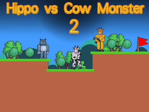 Hippo vs Cow Monster 2 online game