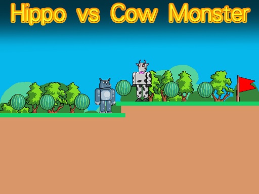 Hippo vs Cow Monster online game