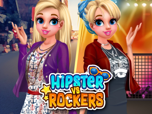 Hipster vs Rockers online Girls game