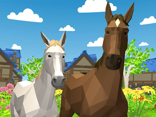 Horse Family Animal Simulator 3D online Adventure game