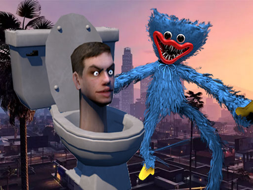 Huggy Wuggy Fight Skibidi Toilet online Arcade game