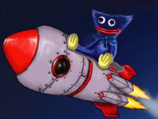 Huggy Wuggy in space online Clicker game