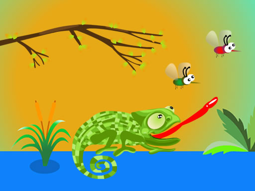 Hungry Chameleon online game
