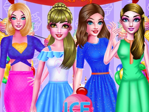 ICE CREAM BIRTHDAY PARTY DRESSUP online game