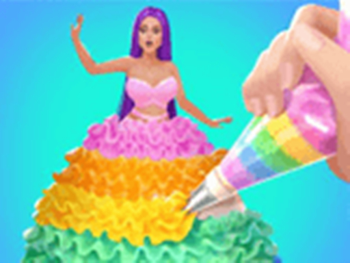 Icing On Doll Cake - Creative Bakery online game