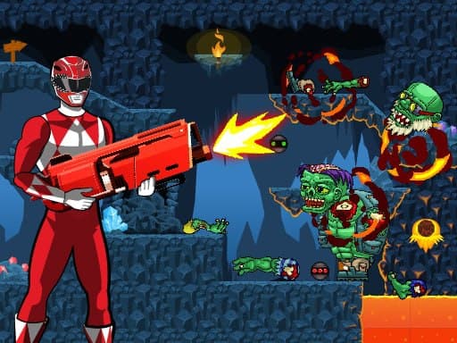 Idle Power Rangers Kill Zombies online game
