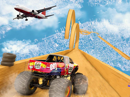 IMPOSSIBLE MONSTER TRUCK 3D STUNT online Racing game