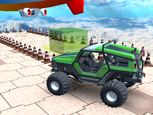 Impossible Sky Car Parking Simulation online Racing game