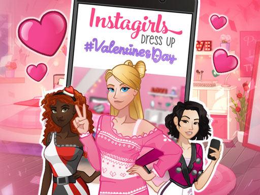 INSTAGIRLS VALENTINES DRESS UP (DCMA) online game