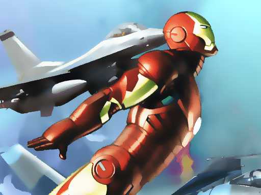 Iron Man Plane War online Boys game