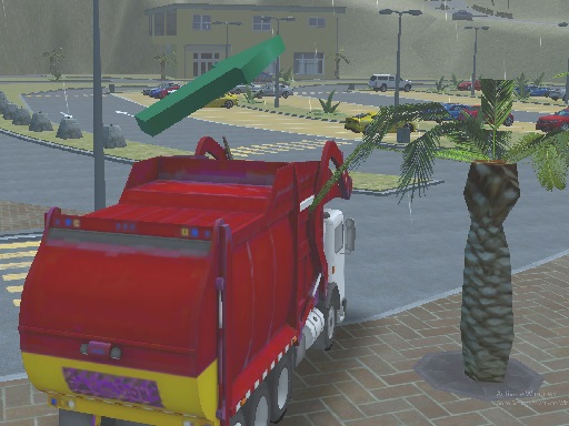 Island Clean Truck Garbage Sim online game