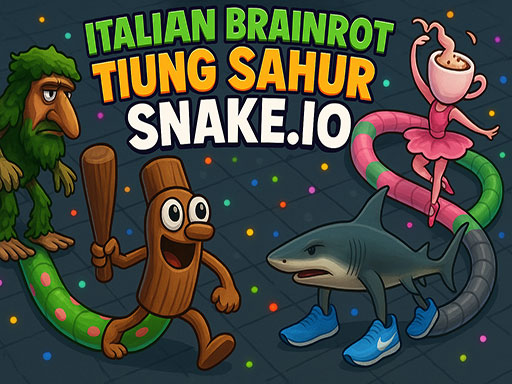Italian Brainrot Tung Sahur Snake.io online Arcade game