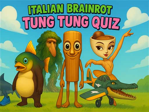 Italian Brainrot tung Tung Quiz online Puzzle game