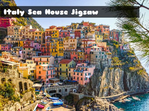 Italy Sea House Jigsaw online game
