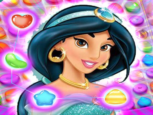 Jasmine Aladdin Match 3 Puzzle online Puzzle game