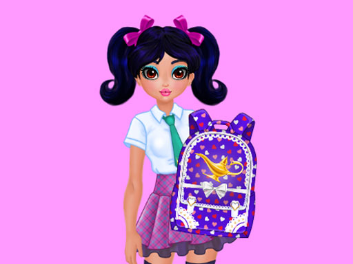 Jasmine and Elsa - School Bag Design Contest online game