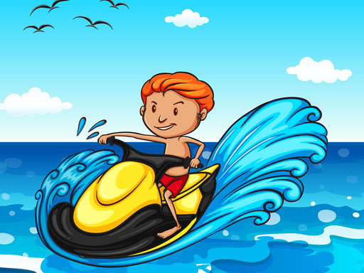 Jet Ski Summer Fun Hidden online Puzzle game