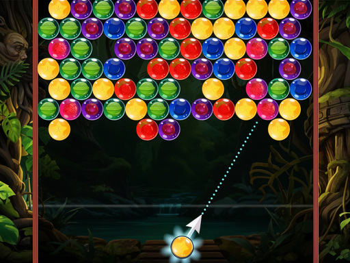 Jungle Bubble Drop online Puzzle game