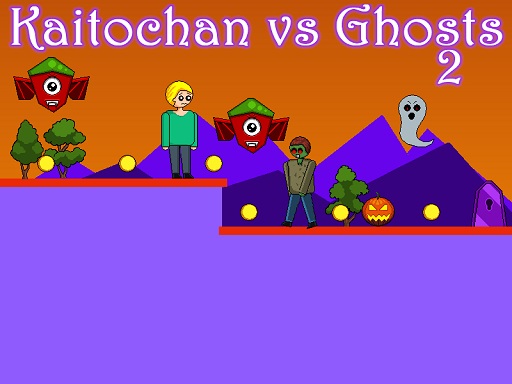 Kaitochan vs Ghosts 2 online Arcade game