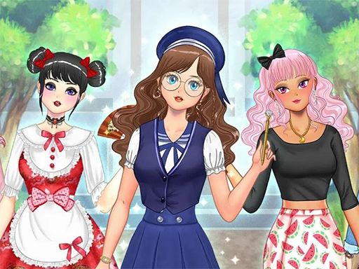 Kawaii High School Teacher Dress Up online game
