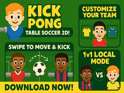 Kick Pong   Table Soccer online game